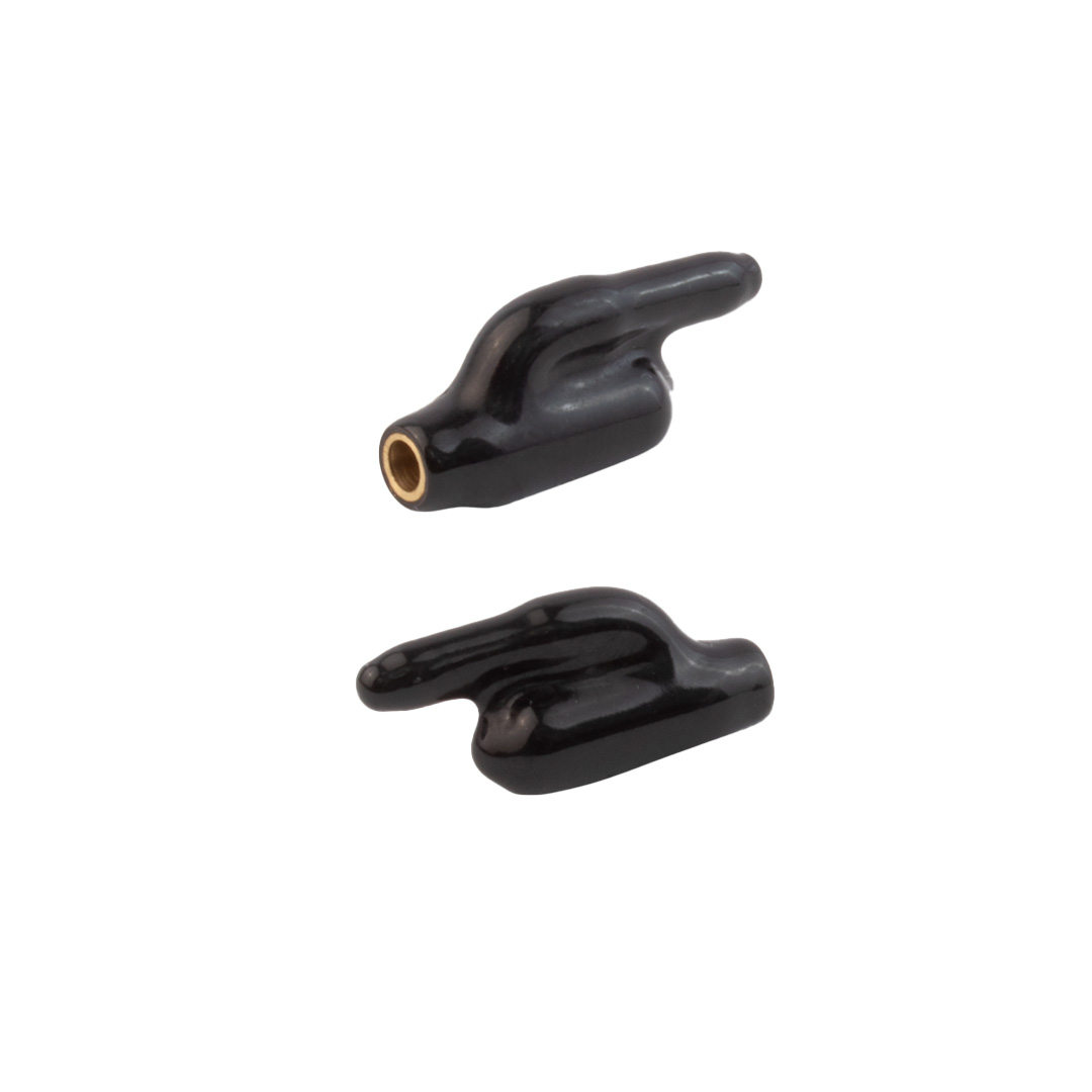 Jack Banana de Prolongación con Salida lateral Cable y Aislación Flexible corta - 4mm